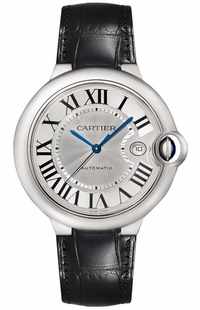 Cartier Ballon Bleu Silver Dial 42mm Men's Watch WSBB0026
