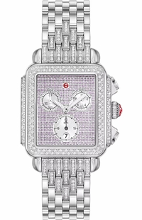 Michele Deco Limited Edition Pave Sapphire Dial Women's Watch MWW06A000803