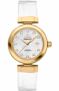 Omega De Ville Ladymatic 18k Yellow Gold Women's Watch 425.63.34.20.55.002