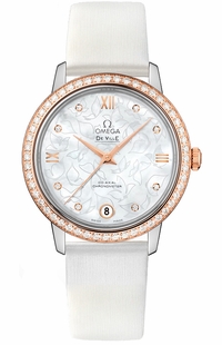 Omega De Ville Prestige Rose Gold & Steel Women's Watch 424.27.33.20.55.001
