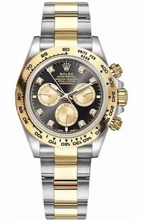 Rolex Cosmograph Daytona Gold & Steel Diamonds Men's Watch 126503-0002