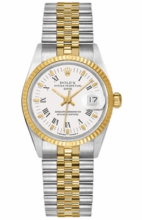 Rolex Datejust 31 White Dial Steel & 18k Yellow Gold Women's Watch 68273