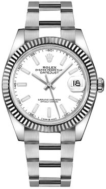 Rolex Datejust 41 White Dial Gold & Steel Men's Watch 126334-0009