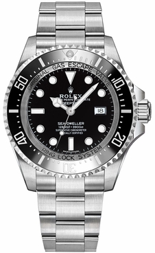 Rolex Deepsea Black Dial Oystersteel 44mm Men's Watch 116660-0001