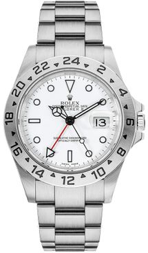Rolex Explorer II Oystersteel White Dial Men's Watch 16570
