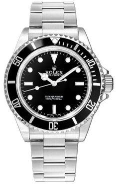Rolex Submariner Black Dial Stainless Steel 40mm Men's Watch 14060