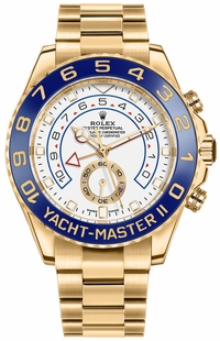 Rolex Yacht-Master II 18k Yellow Gold Men's Luxury Watch 116688-0002