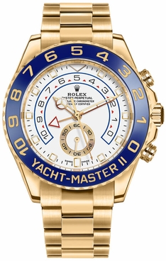 Rolex Yacht-Master II 18k Yellow Gold Men's Luxury Watch 116688-0002